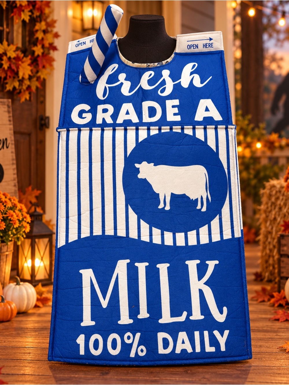 Adult Milk Carton Bigfoot Missing Funny Halloween Costume
